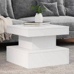 New table basse bar contemporaine avec lumi�res led blanc 50x50x40 cm 28287
