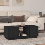 New table basse bar contemporaine noir 110x50x40 cm bois massif de pin 35733 New table basse bar contemporaine noir 110x50x40 cm bois massif de pin 35733