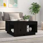 New table basse bar contemporaine noir 60x61x325 cm bois massif de pin 27318 New table basse bar contemporaine noir 60x61x325 cm bois massif de pin 27318