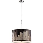 New york lustre - suspension � 40 x h 23 cm - hauteur plafond 120 cm