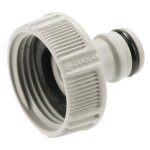 Nez de robinet gardena filetage 26 / 34 - arrosage de jardin - gris - 130x80x40mm