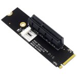 Ngff m2 vers pci - e 4x riser card m2 m key vers adaptateur pcie x4 avec indicateur led sata power riser ...