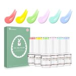 Nicedeco 6 couleurs vernis semi permanent macaron pques srie lot vernis  ongles gel polish uv led ...