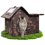 Niche pour chat extrieure whd impermable pliable & dmontable confort 4 saisons pour chats errants ...
