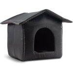 Niche chauff�e pour animaux - pliable - r�sistant aux intemp�ries - 35x33x30 cm - tissu oxford - imperm�able ...