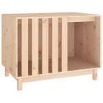 Niche pour chien en bois de pin - vidaxl - marron cire - 90x60x67 cm - 185 kg - pin massif - int�rieur ...