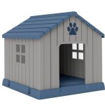 Niche pour chien extrieur - pawhut - bouches daration et plancher surleve - plastique impermable ...