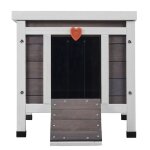 Niche dext�rieur pour chat - duoku - maison en bois - r�sistante aux intemp�ries - 21x17x17 pouces - ...