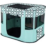 Niche portable pour chien enclos pour animaux parc pliable pour animaux salle de mise bas rectangulaire ...