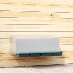 Nichoir � poules4 compartiments fixation murale acier galvanis�