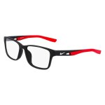 Lunettes de vue nike nike 5038 50 / 14 / 135 006 matte black / university red bio inj - g850 boy nike ...