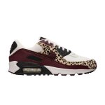 Nike air max 90 leopard burgundy (womens)