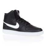 Nike baskets ebernon mid - femme - noir