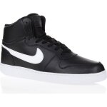 Nike baskets ebernon mid - homme - noir et blanc