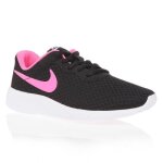 Nike baskets tanjun - femme - noir et rose