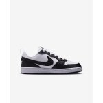 Baskets noir / blanc gar�on / fille nike court borough low