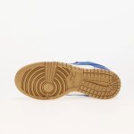 Nike dunk low sneakers bleu et dor� ? cuir lisse col bas rembourr�