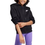 Nike sweat � capuche zipp� club fleece enfant noir fd3004 - 010