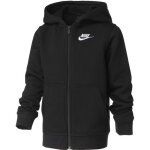 Nike sweat  capuche zipp nsw hoodie fz club - garon - noir