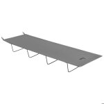 Nils camp nc3504 - lit de camp 1 place 190�60�205 cm cadre acier 120 kg tissu 600d oxford (gris)