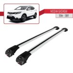 Compatible avec nissan qashqai 2 (j11) pre - facelift 2014 - 2017 ace - 1 barres de toit railing porte ...