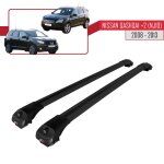 Pour nissan qashqai + 2 (nj10) 2008 - 2013 barres de toit ace - 1 railing porte - bagages de voiture ...