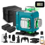 Niveau laser 16 lignes 4x 360 en croix faisceau - hgline - 2x 3ah batteries - bleu Niveau laser 16 lignes 4x 360 en croix faisceau - hgline - 2x 3ah batteries - bleu