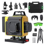 Niveau laser 4d 16 lignes 360° auto - nivelant vert avec 2 batteries rechargeables télécommande support ... Niveau laser 4d 16 lignes 360° auto - nivelant vert avec 2 batteries rechargeables télécommande support ...