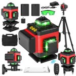 Niveau laser 4d 16 lignes 360° vert auto nivelant 2 batteries rechargeables Écran tactile télécommande ... Niveau laser 4d 16 lignes 360° vert auto nivelant 2 batteries rechargeables Écran tactile télécommande ...