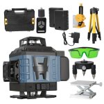 Niveau laser 4d 16 lignes - 4�360� - autonivelant - pour construction r�novation et d�coration - avec ...
