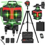 Niveau laser - 4d 16 lignes vertes 360� - autonivelant �3� - ip54 - avec tr�pied et t�l�commande - pour ...