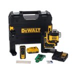 Niveau laser multilignes 3 x 360 avec faisceau vert et tlcommande - livr en coffret t - stak - dewalt ...