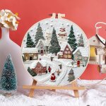 Noël kit de démarrage de broderiediy point de croix broderie kitcouture dart fait à la main accessoireschristm ... Noël kit de démarrage de broderiediy point de croix broderie kitcouture dart fait à la main accessoireschristm ...