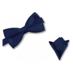 Noeud - papillon nou bleu - marine et pochette de costume