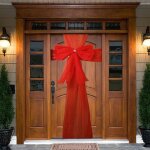 Noeud de porte de noël décorations de porte dentrée de noël double n?uds avec décorations en strass fête ... Noeud de porte de noël décorations de porte dentrée de noël double n?uds avec décorations en strass fête ...