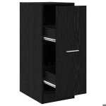 Noir armoire / cabinet de pharmacie clarence pour salon / chambre ch�ne noir 30 x 41 x 77. 5 cm lv3108 ...