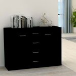 (noir) buffet bahut - buffet enfilade noir 88x30x65 cm bois ingénierie 742978 (noir) buffet bahut - buffet enfilade noir 88x30x65 cm bois ingénierie 742978