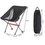 Noir - esea - chaise longue pliante pour camping pche plage tourisme dtente quipement de pique - nique ...