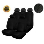 Housses de siège auto - noir - citroen c2 c3 c4 c5 - 9 pièces - compatible airbag - 100% polyester Housses de siège auto - noir - citroen c2 c3 c4 c5 - 9 pièces - compatible airbag - 100% polyester