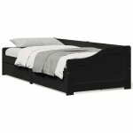 ?noir? lit de jourlit single / banquette lit design repos avec 2 tiroirs sans matelas irun noir 90x200 ...