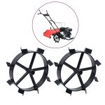(noir)motoculteur / rotoculteur - magnifique roues mtalliques pour cultivateur  essence 65 ch 2 pcs ...