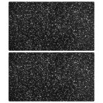 (noir)planche � d�couper - magnifique planches � d�couper 2 pcs avec motif de granit verre tremp� 52150 ...