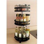 Noir plateau tournant placard cuisineetagere a epices plateau pivotant en métaltorniquet a epices rond360 ... Noir plateau tournant placard cuisineetagere a epices plateau pivotant en métaltorniquet a epices rond360 ...