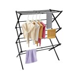 Noir s�choir � linge extensible avec 11 rails � 6 niveaux etendoir � linge pliable interieur et ext�rieur ...