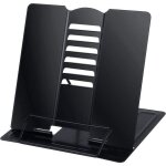 Noir support de lecture m�tal support de livre de cuisine r�glable pliable porte - livre