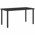 ?noir? table de jardin design balcon 4 places - noire 140x80x73 cm en verre trempé soldes94549 ?noir? table de jardin design balcon 4 places - noire 140x80x73 cm en verre trempé soldes94549
