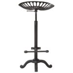 Noir tabouret de pub chaise fauteuil - tabouret de bar noir fonte @eu5942904