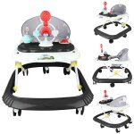 Noir trotteur pliable pour b�b� gar�on fille 6 - 18 mois marcheur avec 4 hauteur r�glable 37 - 43cm musique ...
