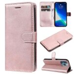 Nonovivi - housse �tui pour apple iphone 14 pro max pu cuir portefeuille magn�tique - rose or -