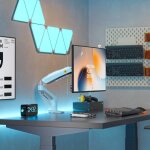 North bayou nb f80 xm ? support de bureau � ressort � gaz pour �crans 17?30? bleu clair